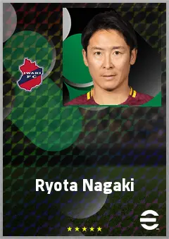 Nagaki Ryota eFootball 2026 player card, 65 OVR DMF