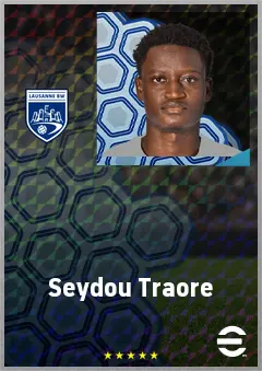 Seydou Traore eFootball 2026 player card, 62 OVR CF
