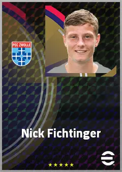 Nick Fichtinger eFootball 2026 player card, 67 OVR DMF
