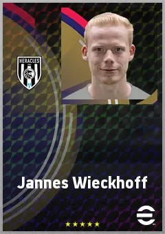 Jannes Wieckhoff eFootball 2026 player card, 67 OVR RB