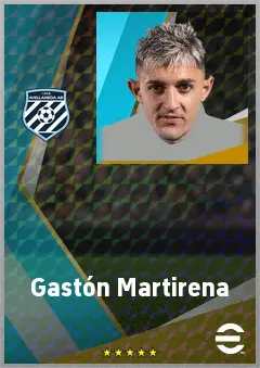 Gastón Martirena eFootball 2026 player card, 74 OVR RB