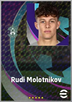 Rudi Molotnikov eFootball 2026 player card, 66 OVR AMF