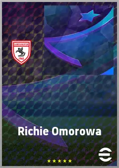 Richie Omorowa eFootball 2026 player card, 67 OVR CF
