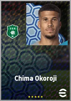 Chima Okoroji eFootball 2026 player card, 69 OVR LB
