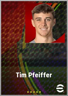 Tim Pfeiffer eFootball 2026 player card, 63 OVR GK
