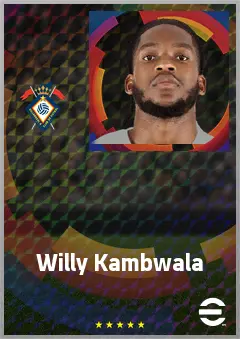 Willy Kambwala eFootball 2026 player card, 73 OVR CB