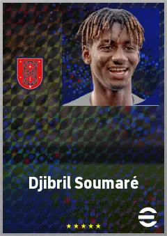 Djibril Soumaré eFootball 2026 player card, 71 OVR DMF