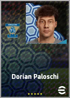 Dorian Paloschi eFootball 2026 player card, 65 OVR CB