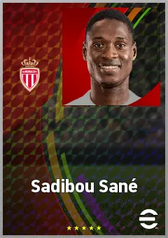Sadibou Sané eFootball 2026 player card, 68 OVR CB