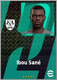 Ibou Sané eFootball 2026 player card, 66 OVR CF