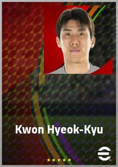 Kwon Hyeok-Kyu eFootball 2026 player card, 70 OVR DMF