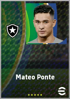 Mateo Ponte eFootball 2026 player card, 71 OVR RB