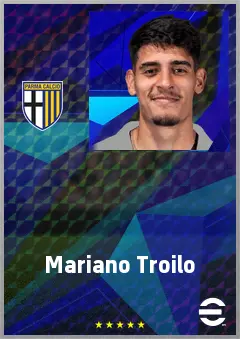 Mariano Troilo eFootball 2026 player card, 73 OVR CB