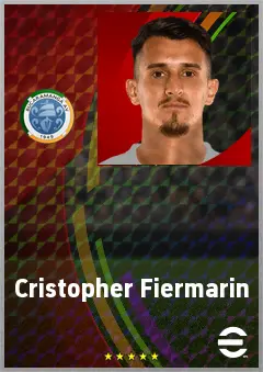 Cristopher Fiermarin eFootball 2026 player card, 74 OVR GK