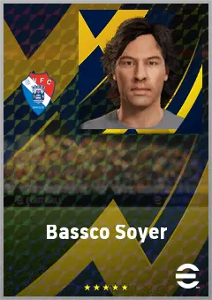 Bassco Soyer eFootball 2026 player card, 65 OVR LWF