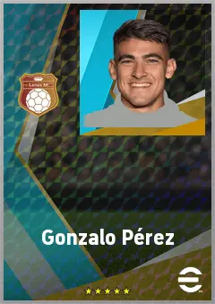 Gonzalo Pérez eFootball 2026 player card, 71 OVR RB