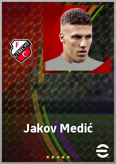 Jakov Medić eFootball 2026 player card, 71 OVR CB