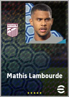 Mathis Lambourde eFootball 2026 player card, 64 OVR CF