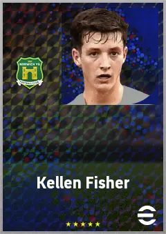 Kellen Fisher eFootball 2026 player card, 69 OVR RB