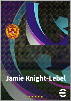 Jamie Knight-Lebel eFootball 2026 player card, 67 OVR CB
