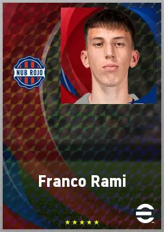 Franco Rami eFootball 2026 player card, 69 OVR CF