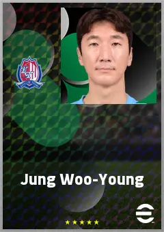 Jung Woo-Young eFootball 2026 player card, 69 OVR DMF