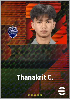 Thanakrit C. eFootball 2026 player card, 61 OVR AMF