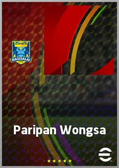 Paripan Wongsa eFootball 2026 player card, 61 OVR RMF