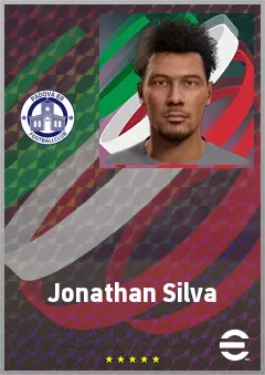Jonathan Silva eFootball 2026 player card, 63 OVR CMF