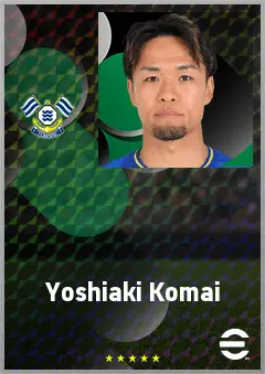 Komai Yoshiaki eFootball 2026 player card, 68 OVR AMF