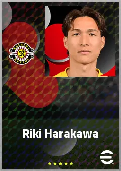 Harakawa Riki eFootball 2026 player card, 66 OVR DMF