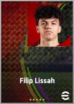 Filip Lissah eFootball 2026 player card, 68 OVR RB