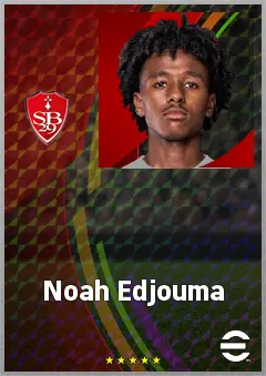 Noah Edjouma eFootball 2026 player card, 68 OVR RWF