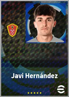 Javi Hernández eFootball 2026 player card, 64 OVR AMF
