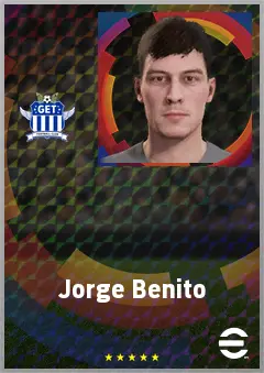 Jorge Benito eFootball 2026 player card, 64 OVR GK