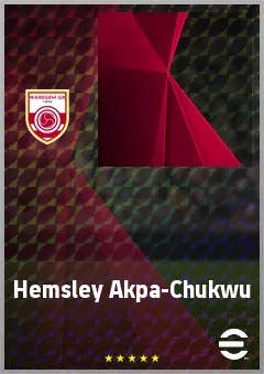 Hemsley Akpa-Chukwu eFootball 2026 player card, 66 OVR CF