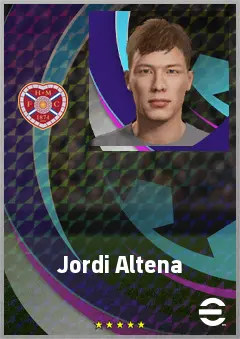 Jordi Altena eFootball 2026 player card, 69 OVR RB