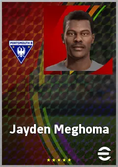 Jayden Meghoma eFootball 2026 player card, 71 OVR LB