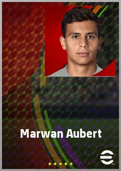 Marwan Aubert eFootball 2026 player card, 62 OVR GK