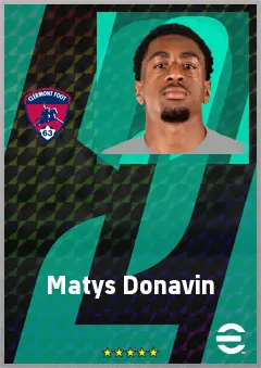 Matys Donavin eFootball 2026 player card, 62 OVR CB
