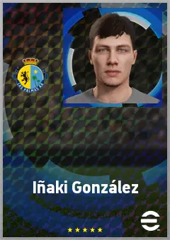 Iñaki González eFootball 2026 player card, 66 OVR DMF