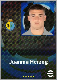 Juanma Herzog eFootball 2026 player card, 70 OVR CB