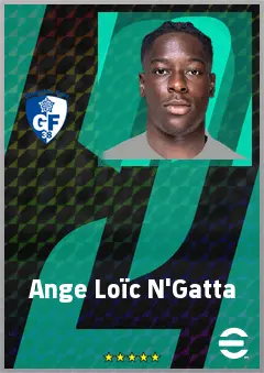 Ange Loïc N'Gatta eFootball 2026 player card, 64 OVR RB