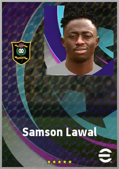 Samson Lawal eFootball 2026 player card, 66 OVR CMF