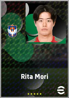 Mori Rita eFootball 2026 player card, 63 OVR RB