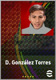 D. González Torres eFootball 2026 player card, 67 OVR CMF
