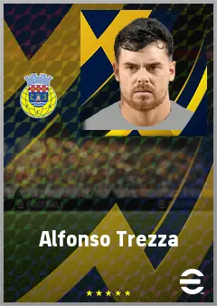 Alfonso Trezza eFootball 2026 player card, 68 OVR RWF