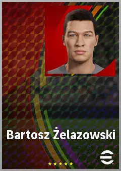 Bartosz Żelazowski eFootball 2026 player card, 63 OVR GK
