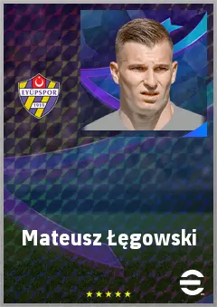 Mateusz Łęgowski eFootball 2026 player card, 69 OVR CMF