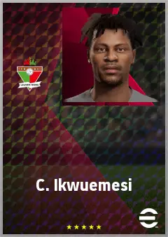 C. Ikwuemesi eFootball 2026 player card, 69 OVR CF